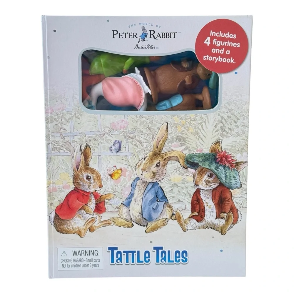 The World of Peter Rabbit Tattle Tales with figures and storybook